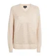 William Sharp Cashmere Swarovski Crystal-embellished Sweater In Brown