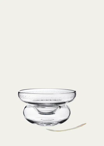 William Yeoward Crystal Ada Caviar Server With Spoon In Transparent
