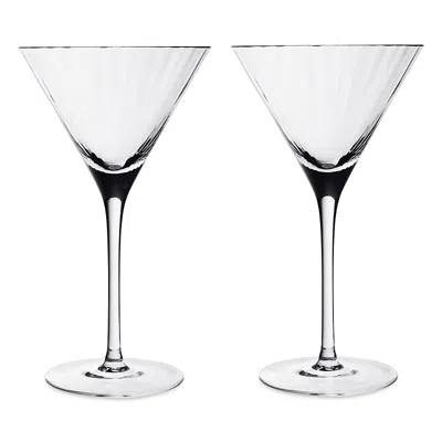 William Yeoward Crystal American Bar Corinne Tall Martini Glass, Set Of 2 In Transparent