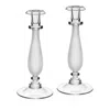 William Yeoward Crystal Astrid Candlesticks, Set Of 2 In Transparent