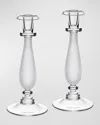 William Yeoward Crystal Astrid Candlesticks, Set Of 2 In Clear