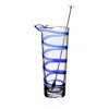 William Yeoward Crystal Bella Blue Cocktail Mixer And Spoon