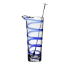 William Yeoward Crystal Bella Blue Cocktail Mixer And Spoon In Blue