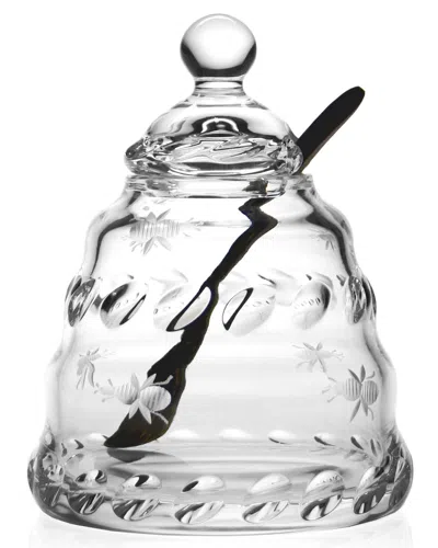 William Yeoward Crystal Buzzy Honey Jar With Spoon In Transparent