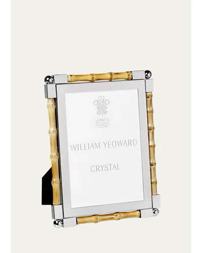 William Yeoward Crystal Classic Bamboo Frame, 5" X 7" In Multi
