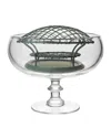William Yeoward Crystal Classic Footed Rose Bowl & Wire In Clear