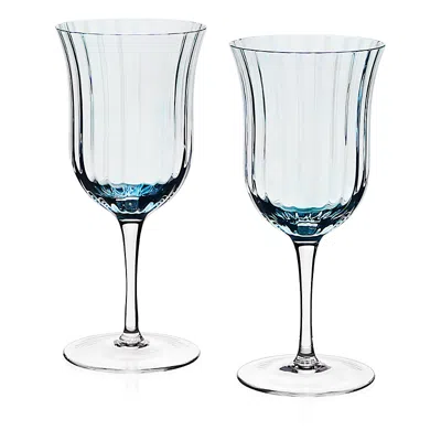 William Yeoward Crystal Corinne Water Goblet, Set Of 2 In Blue