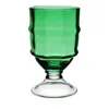 William Yeoward Crystal Cotswold Footed Hurricane In Apple Gree