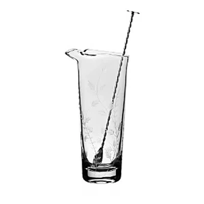 William Yeoward Crystal Daisy B Tall Cocktail Mixer And Spoon In Clear