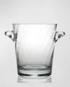 William Yeoward Crystal Dakota Ice Bucket With Tongs In Transparent