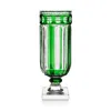 William Yeoward Crystal Emerald Footed Hurricane In Green