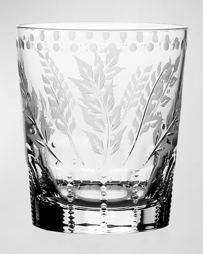 William Yeoward Crystal Fern Tumbler Double Old-fashioned In White