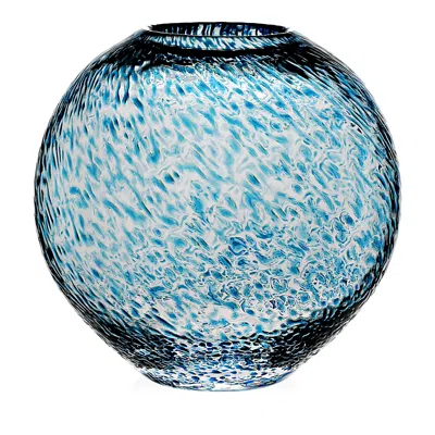 William Yeoward Crystal Florence Large Globe Vase In Blue