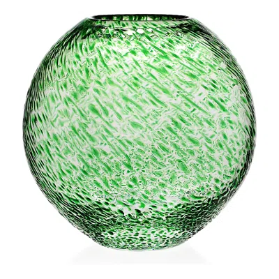 William Yeoward Crystal Florence Large Globe Vase In Green