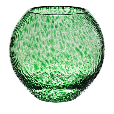 William Yeoward Crystal Florence Small Globe Vase In Green