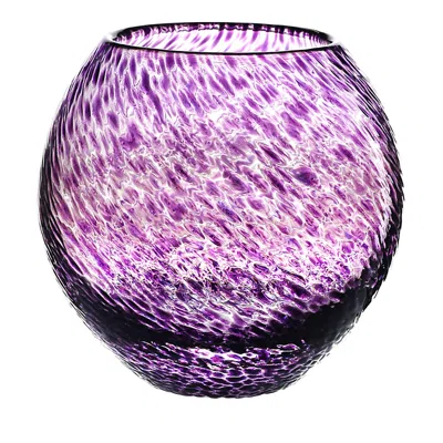 William Yeoward Crystal Florence Small Globe Vase - Violet In Purple
