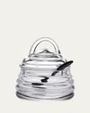 William Yeoward Crystal Honeybee Honey Jar In Clear