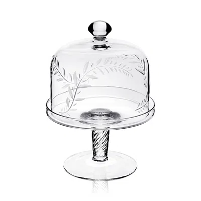William Yeoward Crystal Jasmine Cake Dome & Stand
