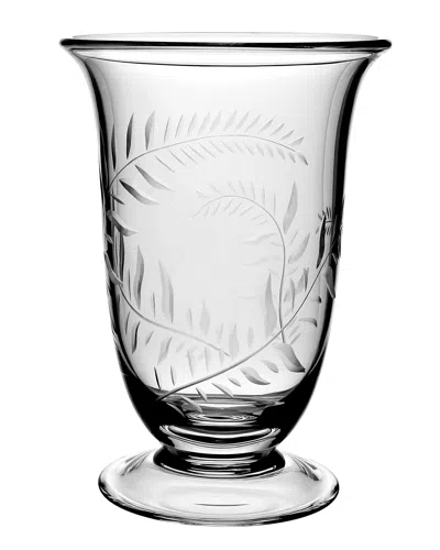 William Yeoward Crystal Jasmine Etched Glass Flower Vase - 9.5" In Clear