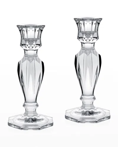 William Yeoward Crystal Mimi Candlestick Holders, Set Of 2 In White