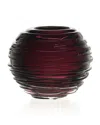 William Yeoward Crystal Miranda Globe Vase 3 In Heliotrope
