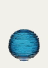 William Yeoward Crystal Miranda 9" Globe Vase In Aqua