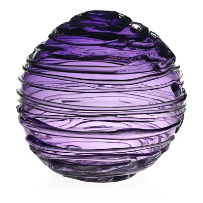 William Yeoward Crystal Miranda Globe Vase In Purple