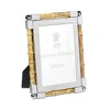 William Yeoward Crystal New Classic Bamboo Frame, 4 X 6 In Neutral