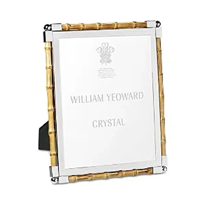 William Yeoward Crystal New Classic Bamboo Frame, 8 X 10 In Brown
