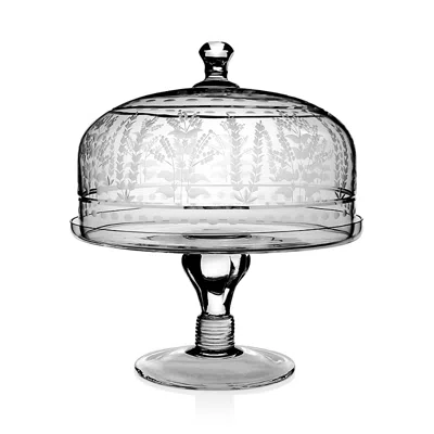 William Yeoward Crystal Portia Cake Stand & Dome, 12 In Clear