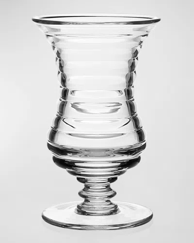 William Yeoward Crystal Ripples Footed Vase, 6"