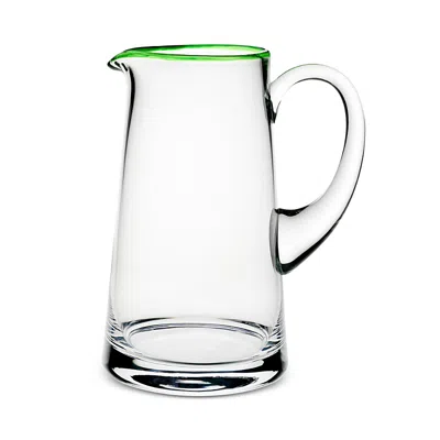 William Yeoward Crystal Siena Pitcher In Green