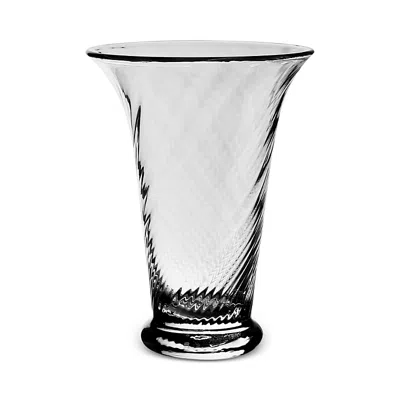 William Yeoward Crystal Waves Medium Flower Vase In Transparent