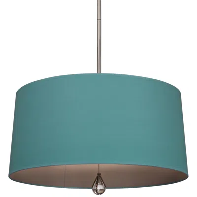 Williamsburg Custis Collection 25 1/2" Wide Mayo Teal Pendant In Multi