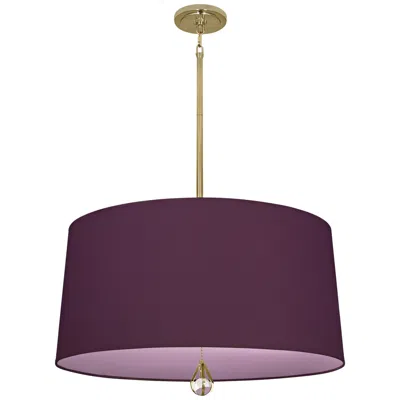 Williamsburg Custis Collection 25 1/2"w Grape And Ludwell Lilac Pendant In Multi