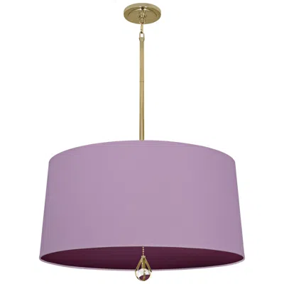 Williamsburg Custis Collection 25 1/2"w Ludwell Lilac And Grape Pendant In Multi