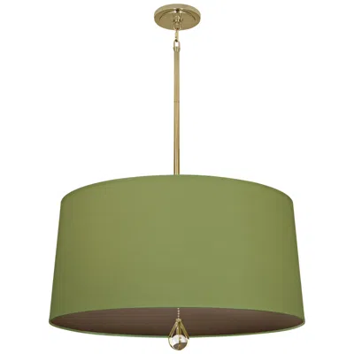 Williamsburg Custis Collection 25 1/2"w Parrot Green And Storm Pendant