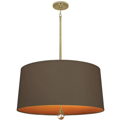 Williamsburg Custis Collection 25 1/2"w Storm And Orange Pendant In Multi