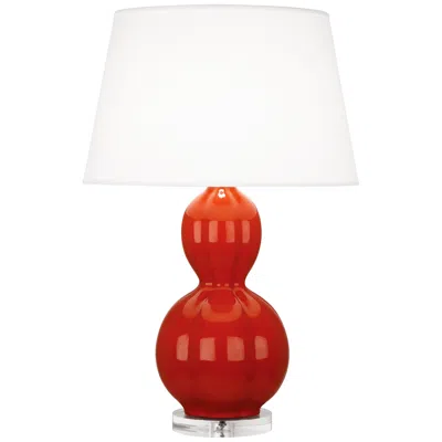 Williamsburg Randolph 30 3/4" Red Ceramic Table Lamp In Orange