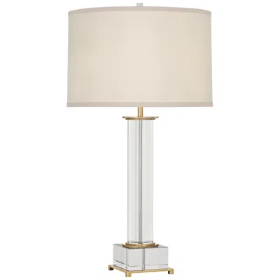 Williamsburg Robert Abbey Finnie Antique 31 1/2" Brass And Crystal Table Lamp In Neutral