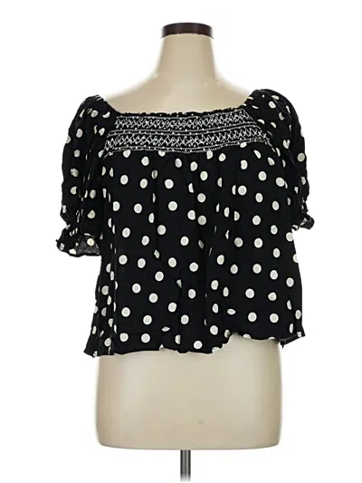 Pre-owned Willow 3/4 Sleeve Blouse In Black