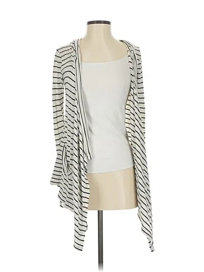 Pre-owned Willow & Clay Cardigan Sweater In Silver