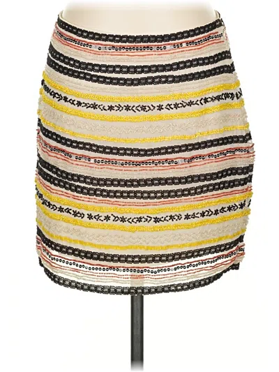 Pre-owned Willow & Clay Casual Skirt In Yellow