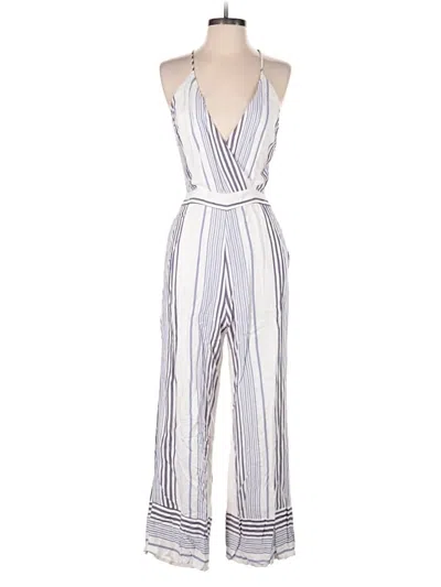 Pre-owned Willow & Clay Jumpsuit In White