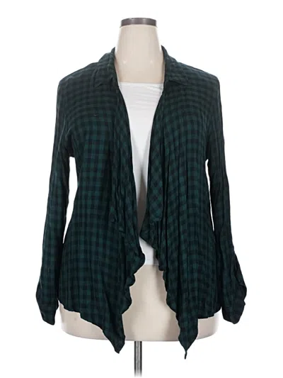 Pre-owned Willow & Clay Long Sleeve Blouse In Teal