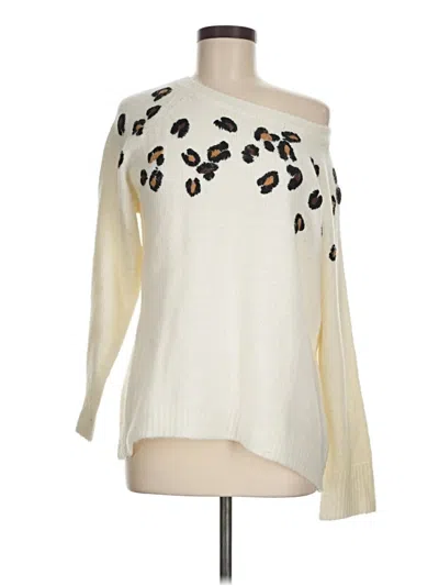 Pre-owned Willow & Clay Pullover Sweater In White