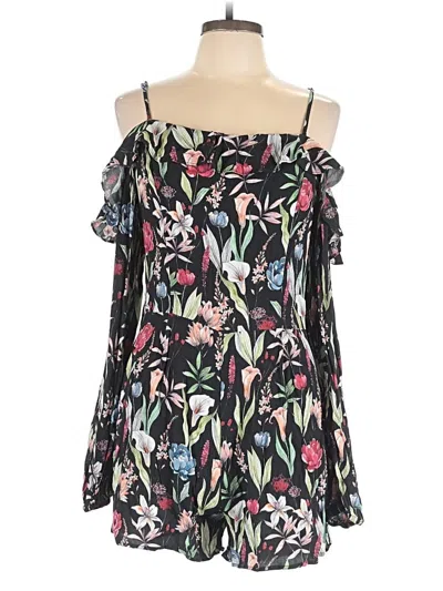 Pre-owned Willow & Clay Romper In Black