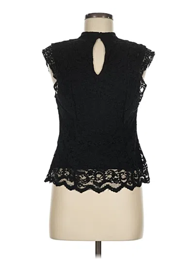 Pre-owned Willow & Clay Sleeveless Blouse In Black