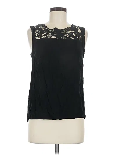 Pre-owned Willow & Clay Sleeveless Blouse In Black