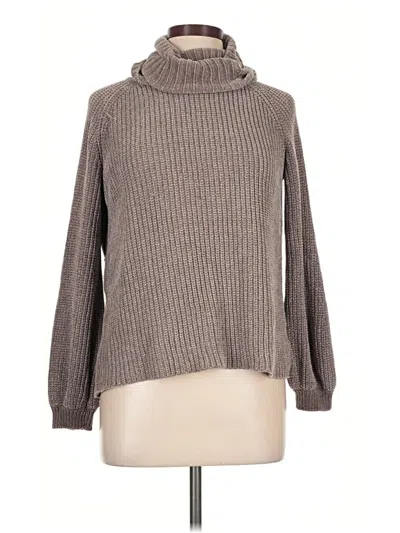 Pre-owned Willow & Clay Turtleneck Sweater In Brown